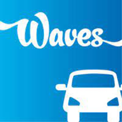 Waves Hand Car Wash, Tesco Extra Brackley, Oxford Road, logo